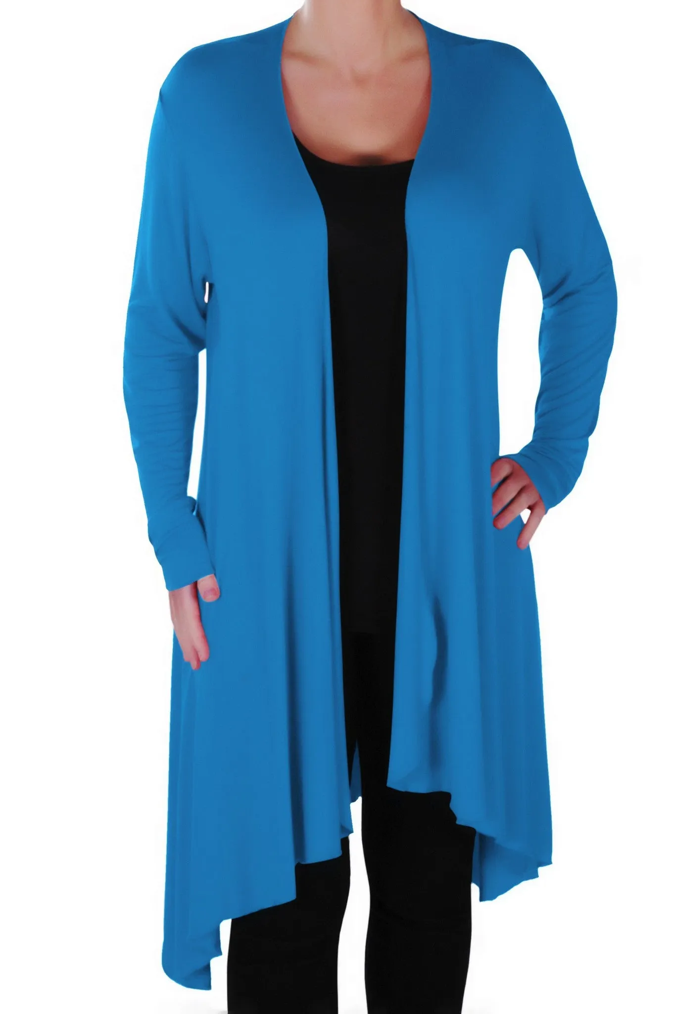 Della Asymmetric Waterfall Cardigan
