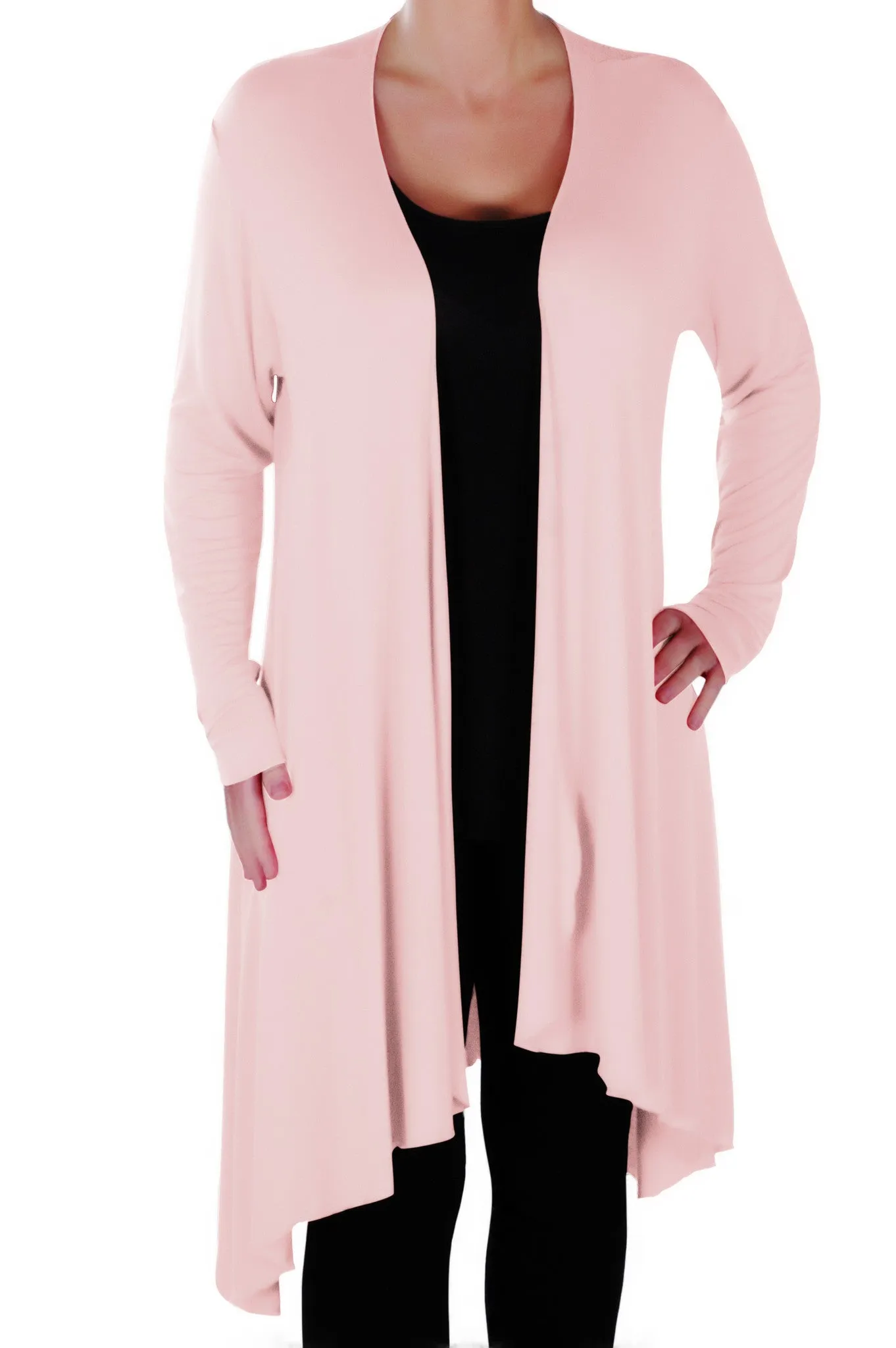 Della Asymmetric Waterfall Cardigan
