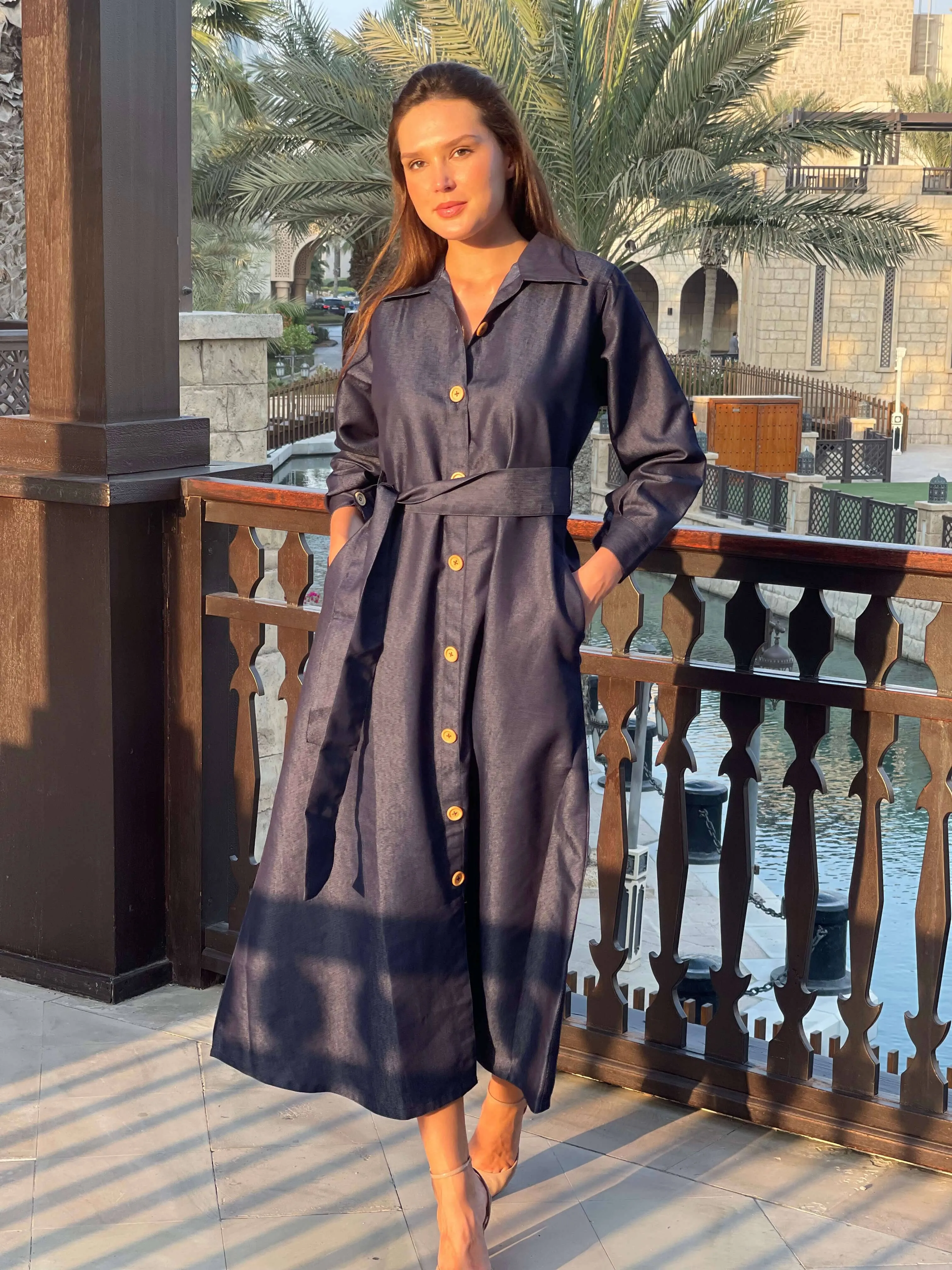 Denim Pocket Dress