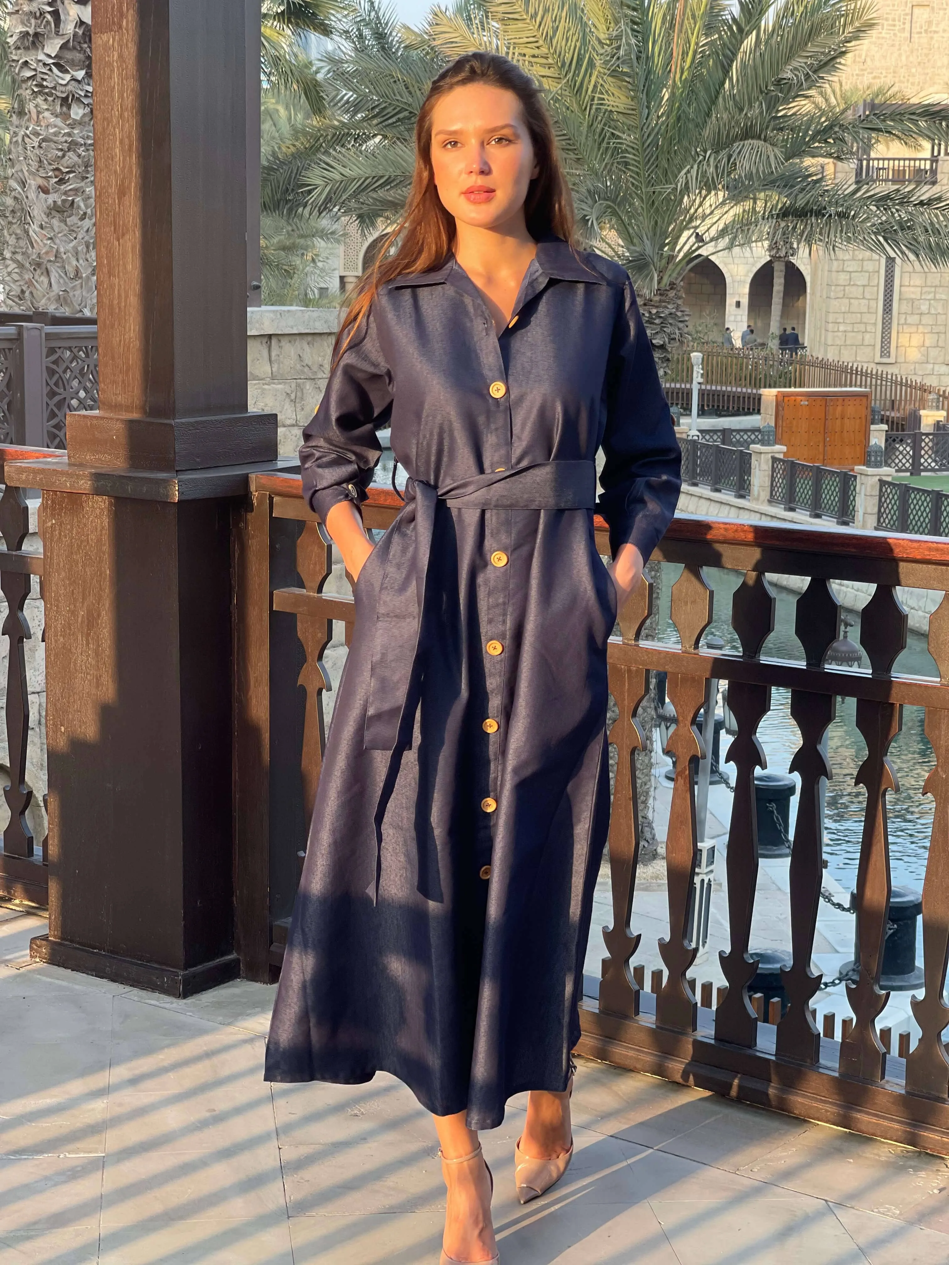 Denim Pocket Dress