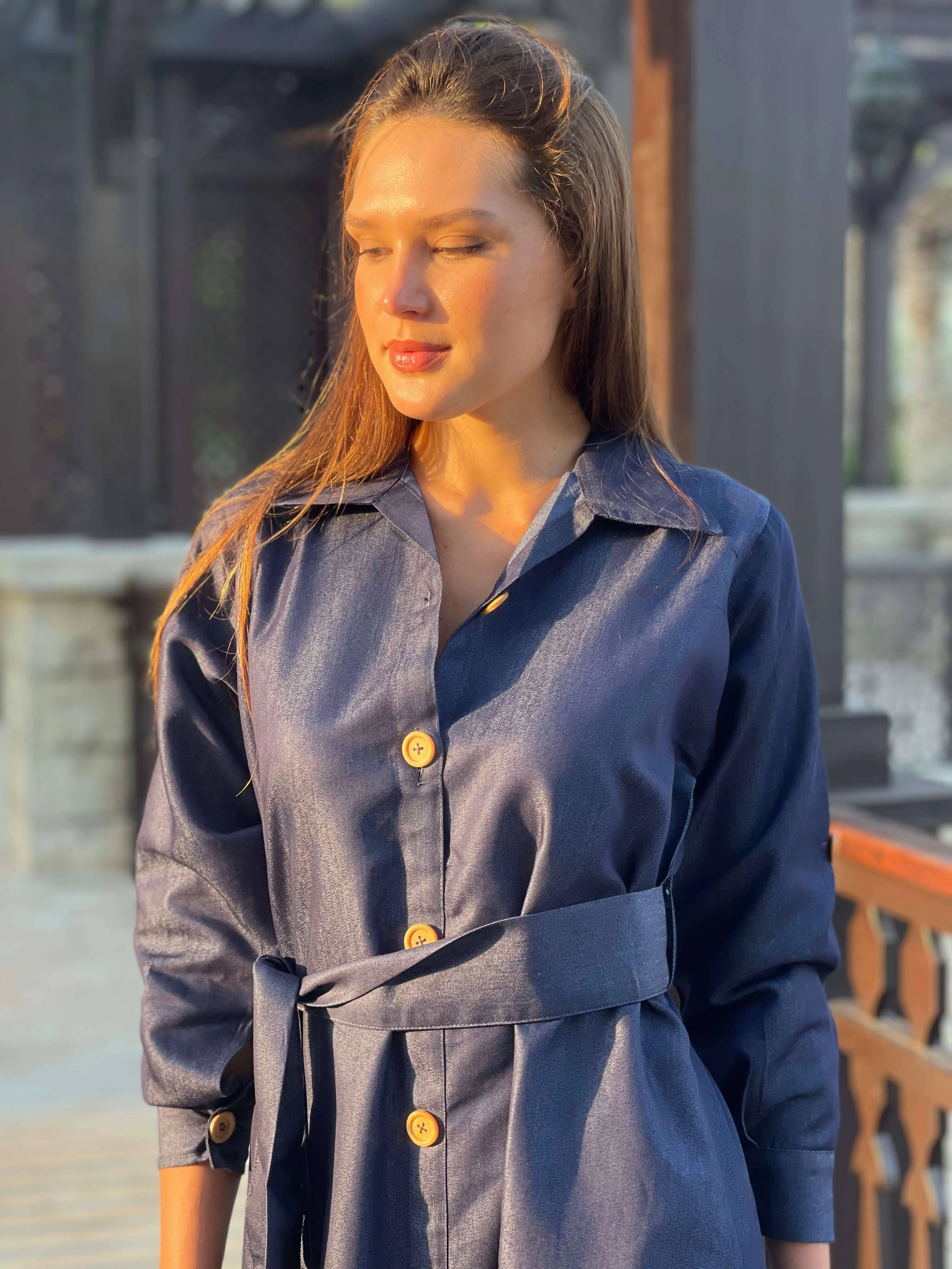 Denim Pocket Dress