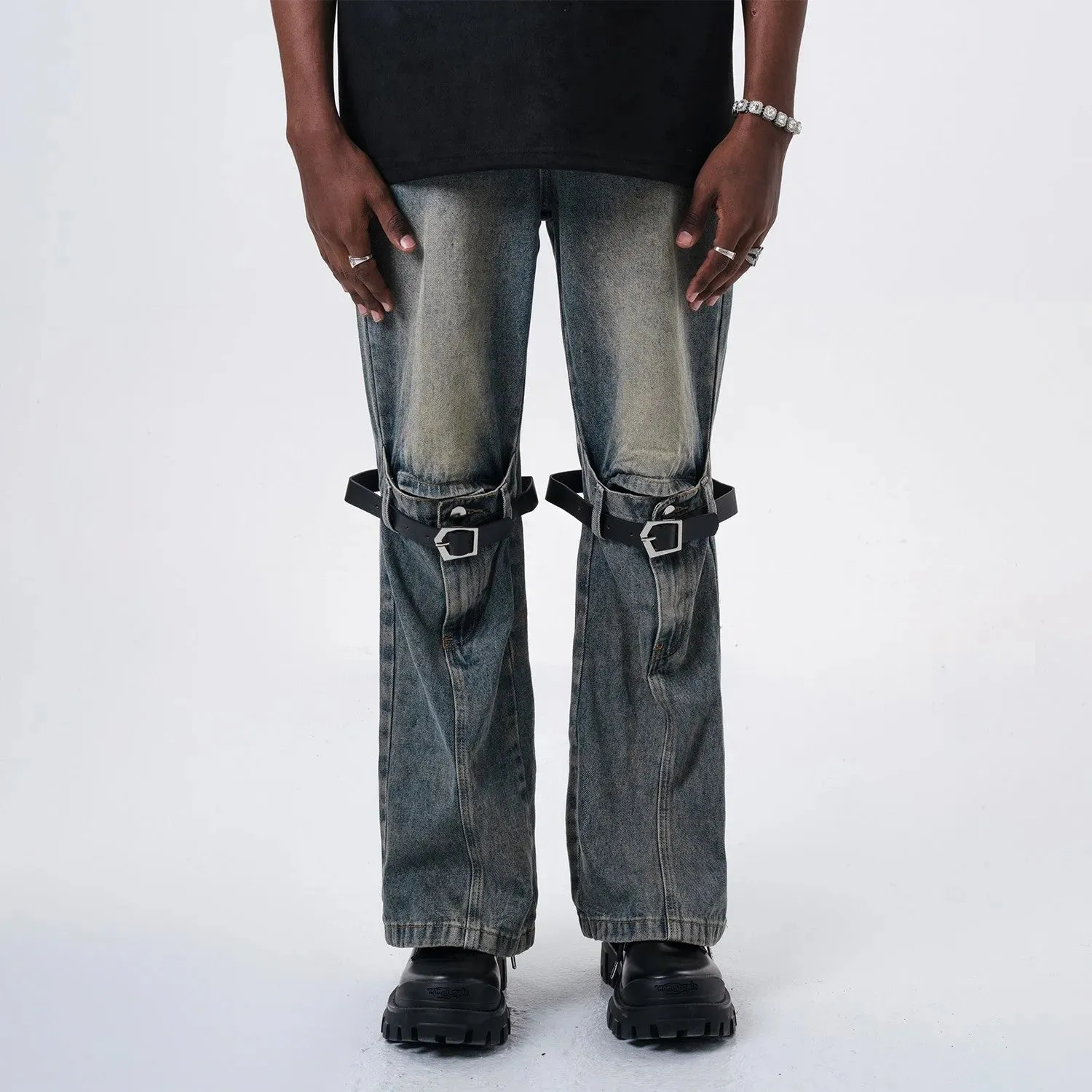 Detachable Straps Casual Pants