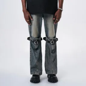 Detachable Straps Casual Pants