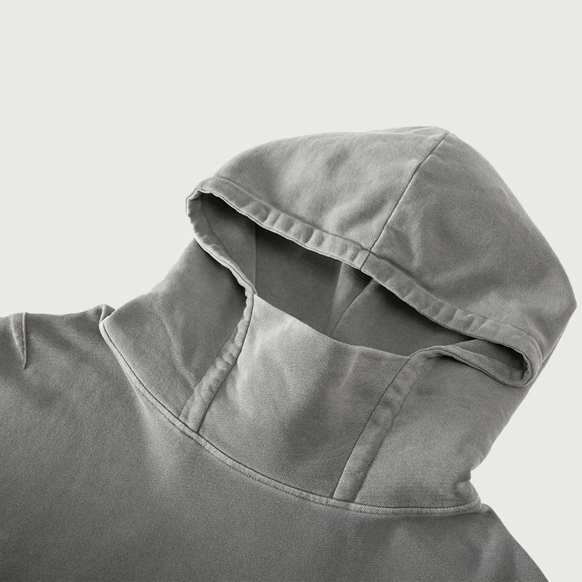 Dino Kanji Washed Turtleneck Hoodie - Unisex Fit