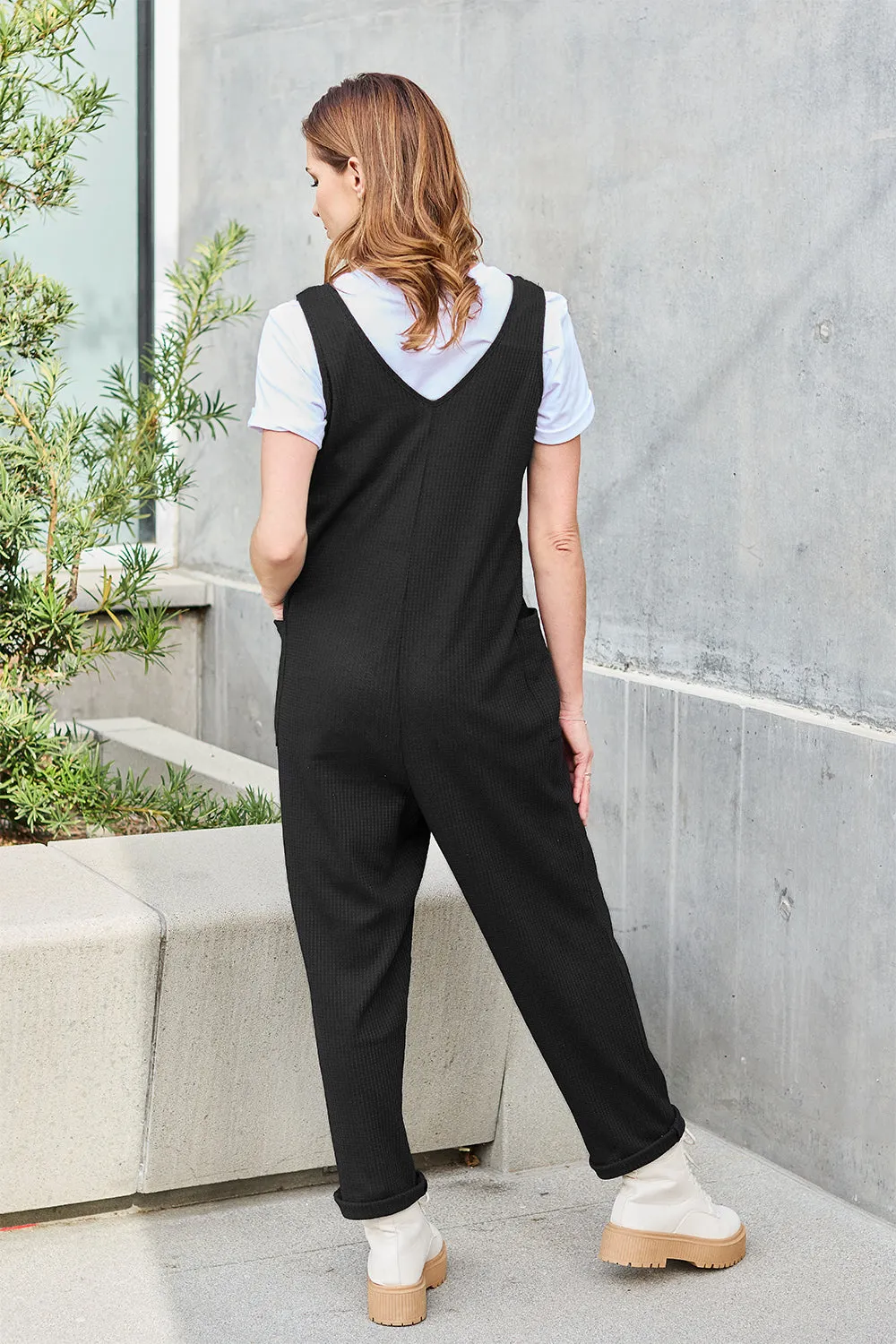 Double Take Sleeveless Jumpsuit | Full-Size Straight-Leg Chic Style