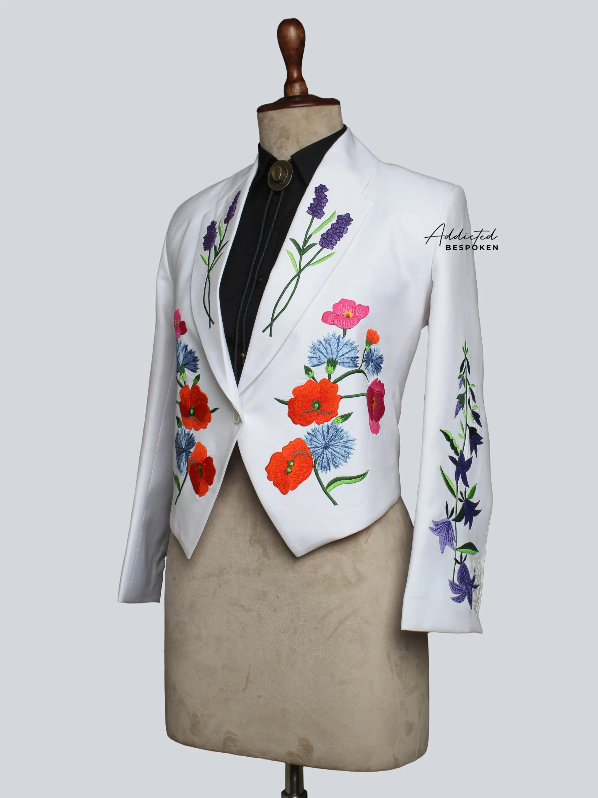 Elegant Floral Accent Blazer