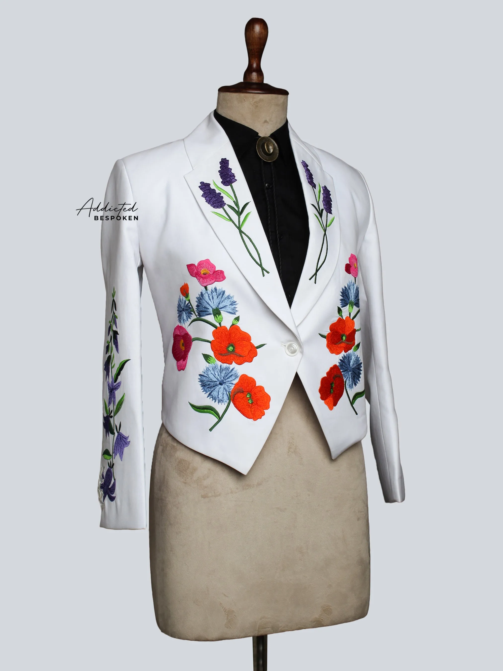 Elegant Floral Accent Blazer