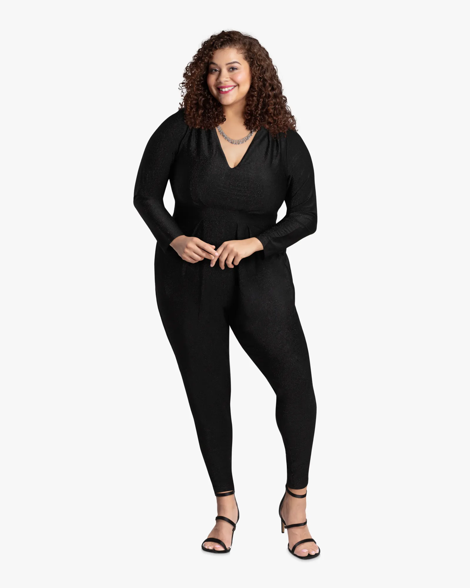 Elmira Long Sleeve Jumpsuit | Black