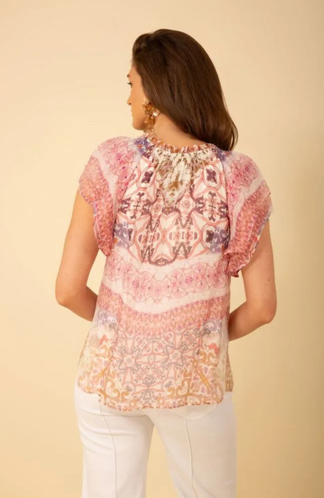 Evelyn Short Sleeve Top