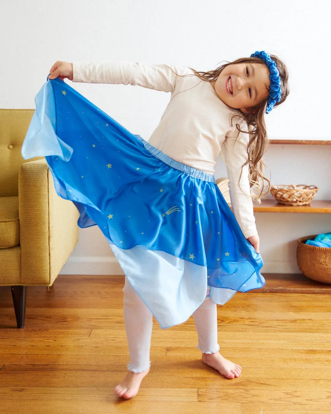 Fairy Skirt - 100% Silk Dress-Up for Pretend Play: Starry Night