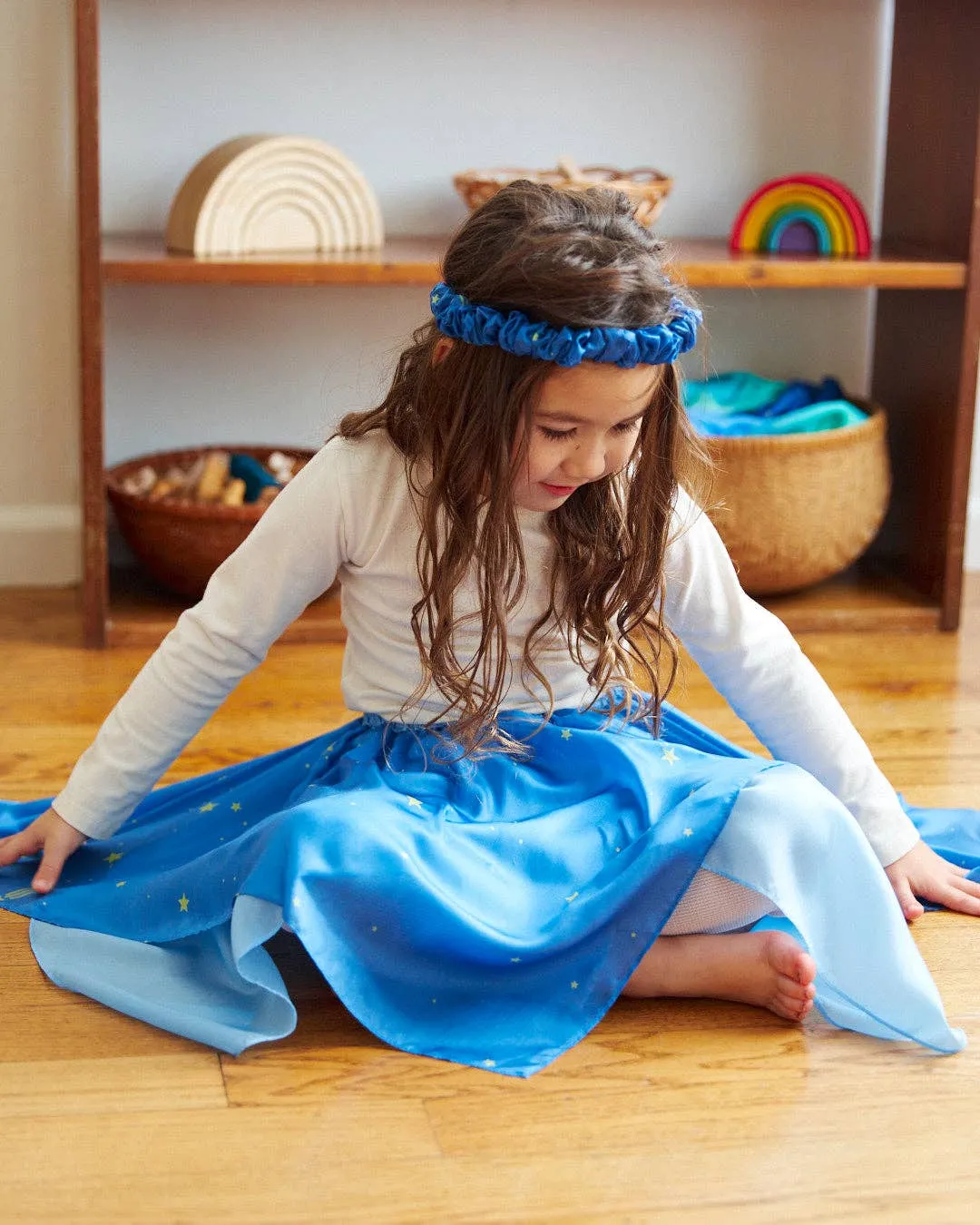 Fairy Skirt - 100% Silk Dress-Up for Pretend Play: Starry Night