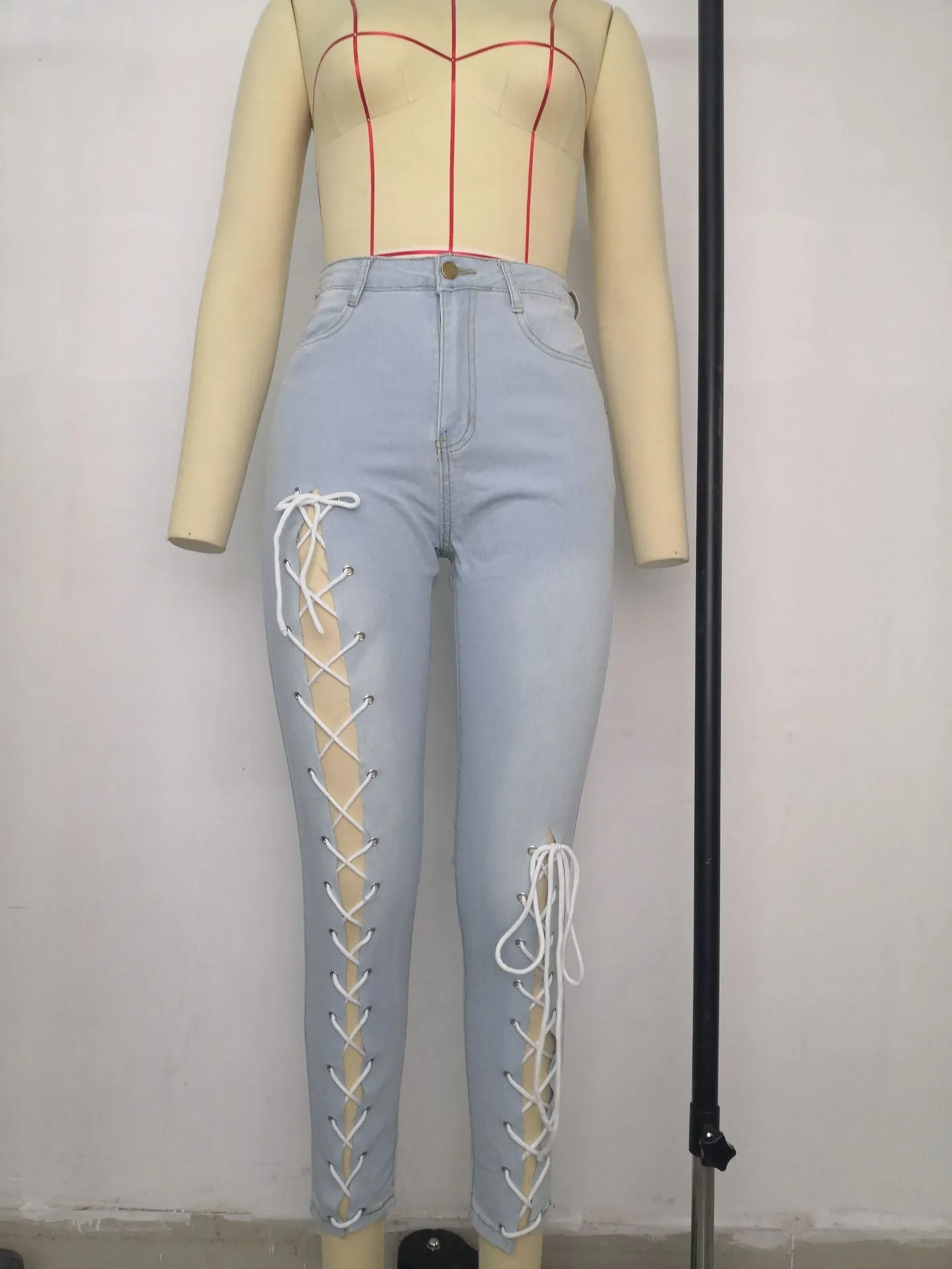 Fashion Tiny Leg Plus Size Jeans