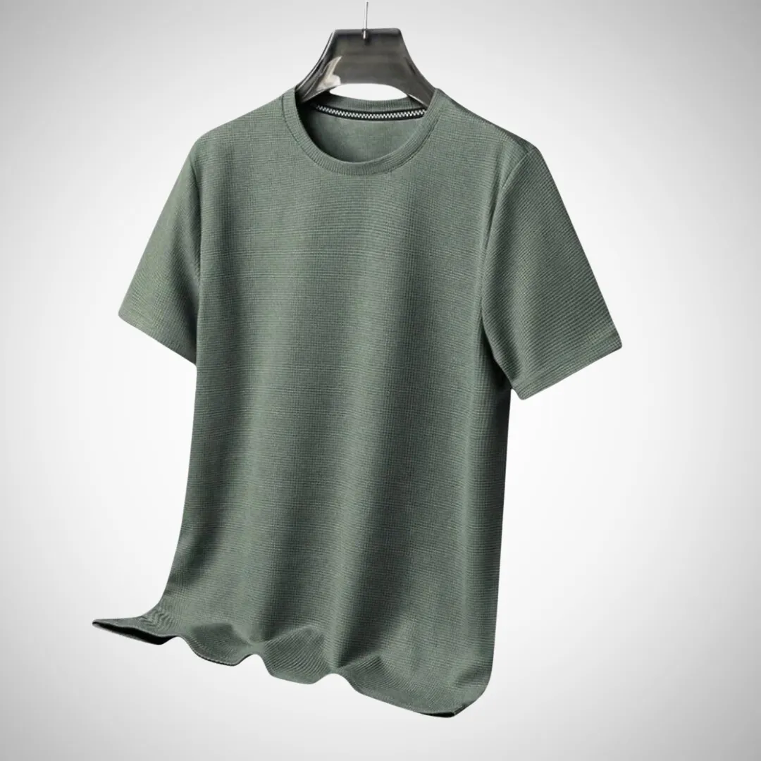 Fedrik Cotton Waffle Knit Tee