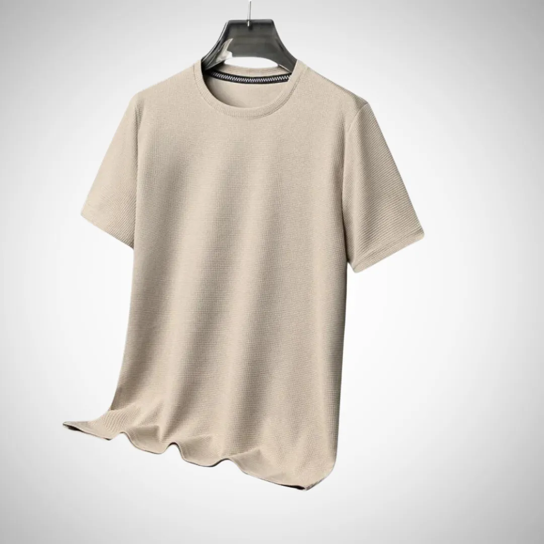 Fedrik Cotton Waffle Knit Tee