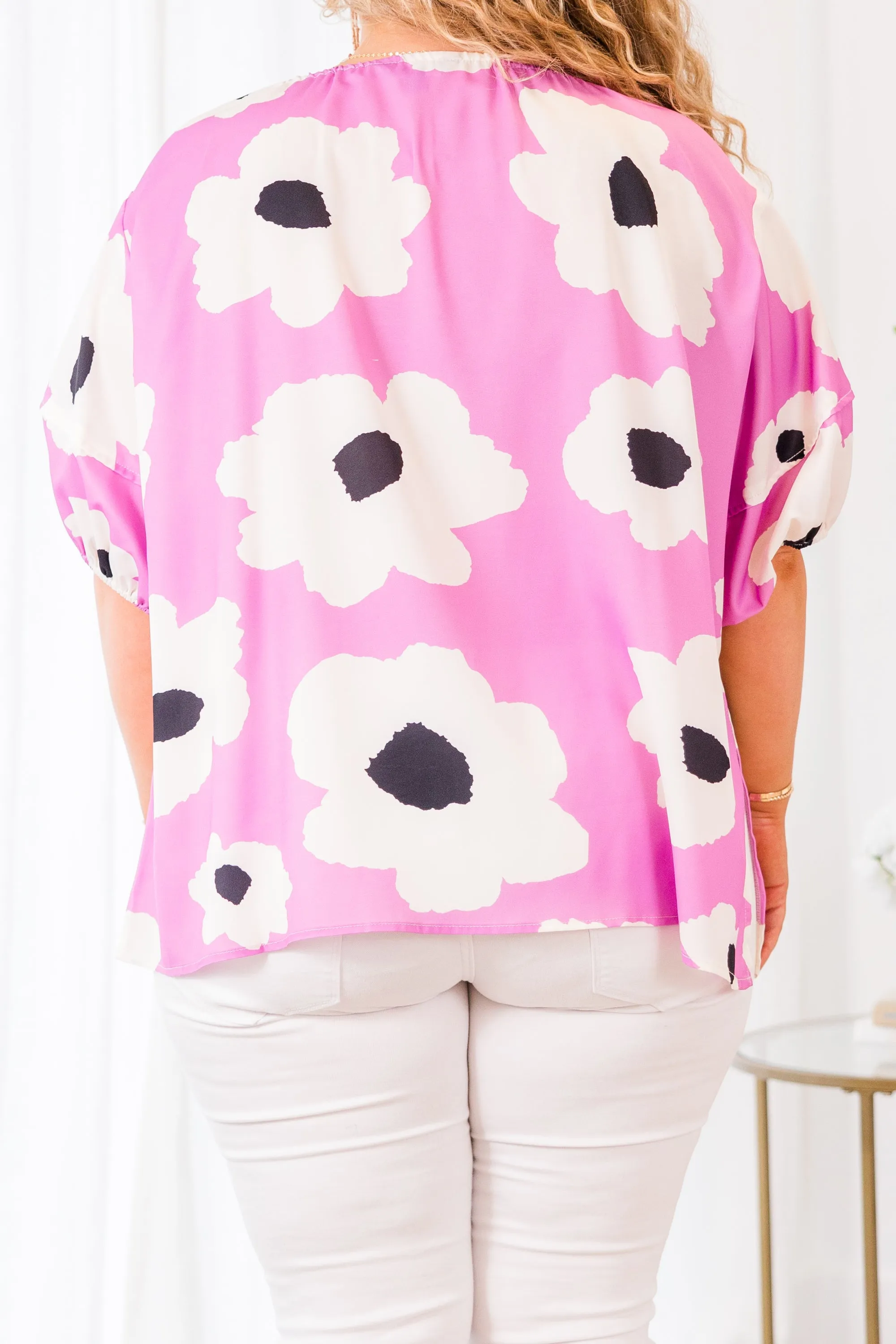 Flower Fields Forever Top, Pink