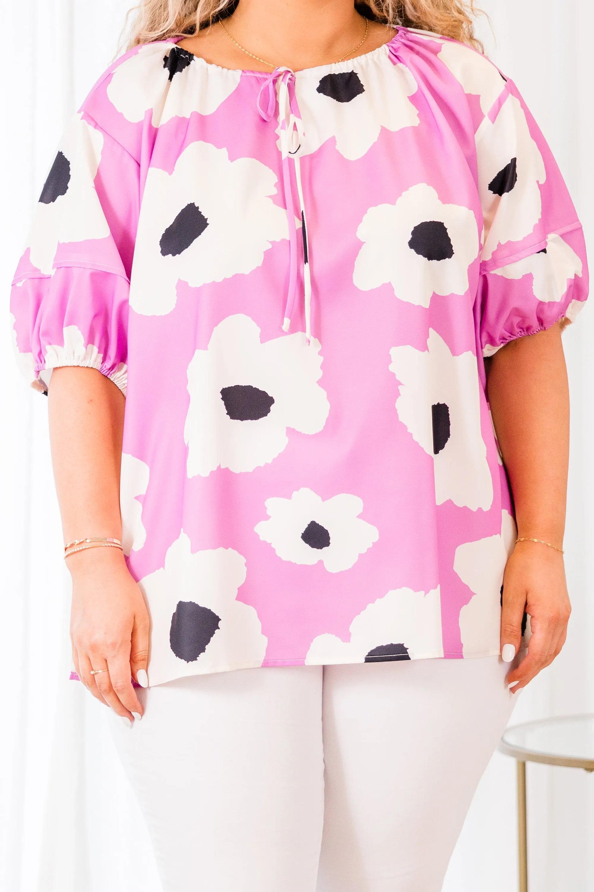 Flower Fields Forever Top, Pink