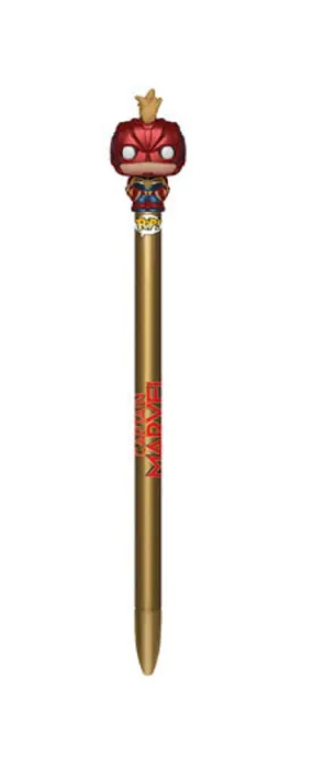 Funko Pop Pen Topper Marvel - Captain Marvel Movie Masked Captain Marvel Pen