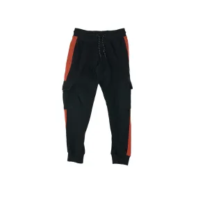 George Joggers Age 7 Black and Orange Combat Style