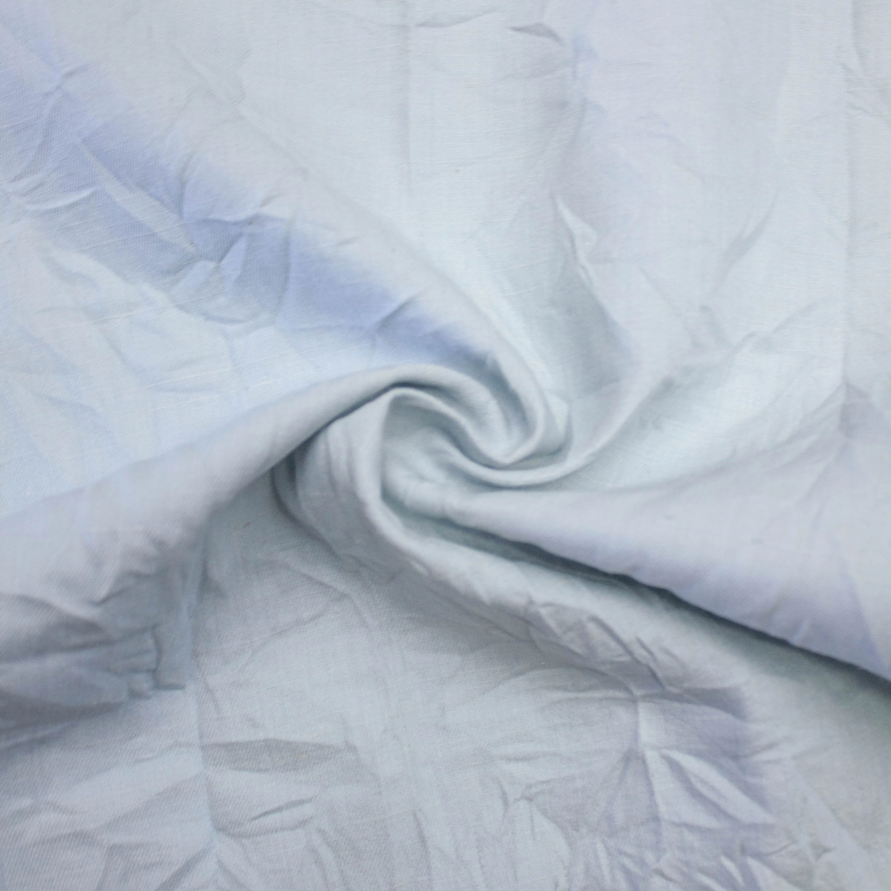 Grace Light Blue Wrinkled Linen