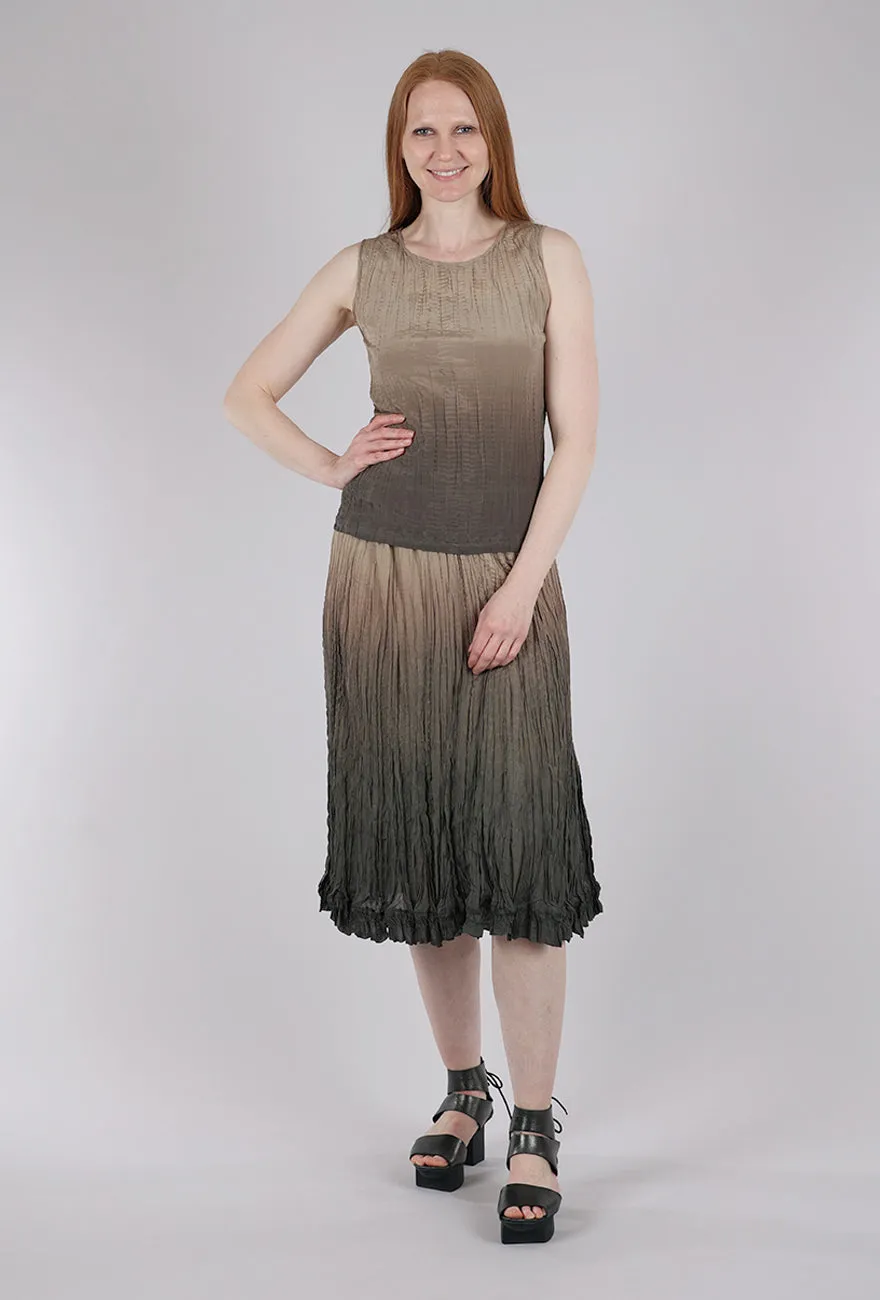 Hand-Dyed Silk Shell, Oxide