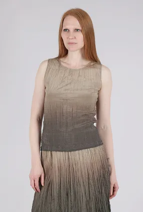 Hand-Dyed Silk Shell, Oxide