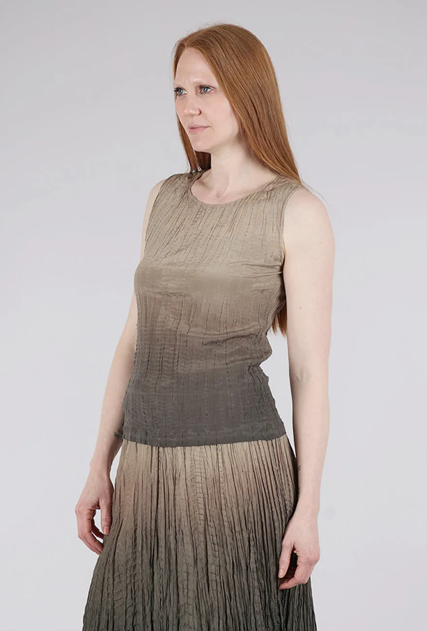 Hand-Dyed Silk Shell, Oxide