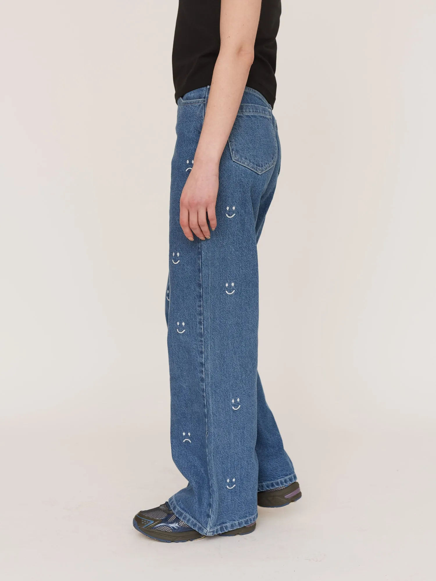 Happy Sad Asymmetric Jeans