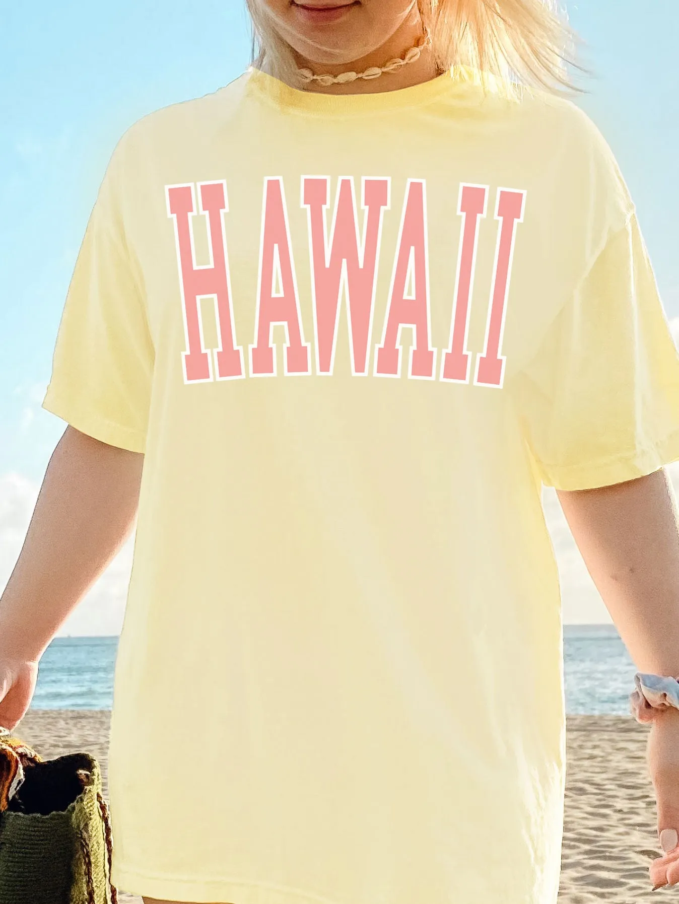 Hawaii Comfort Colors® Tshirt - Peach Ink