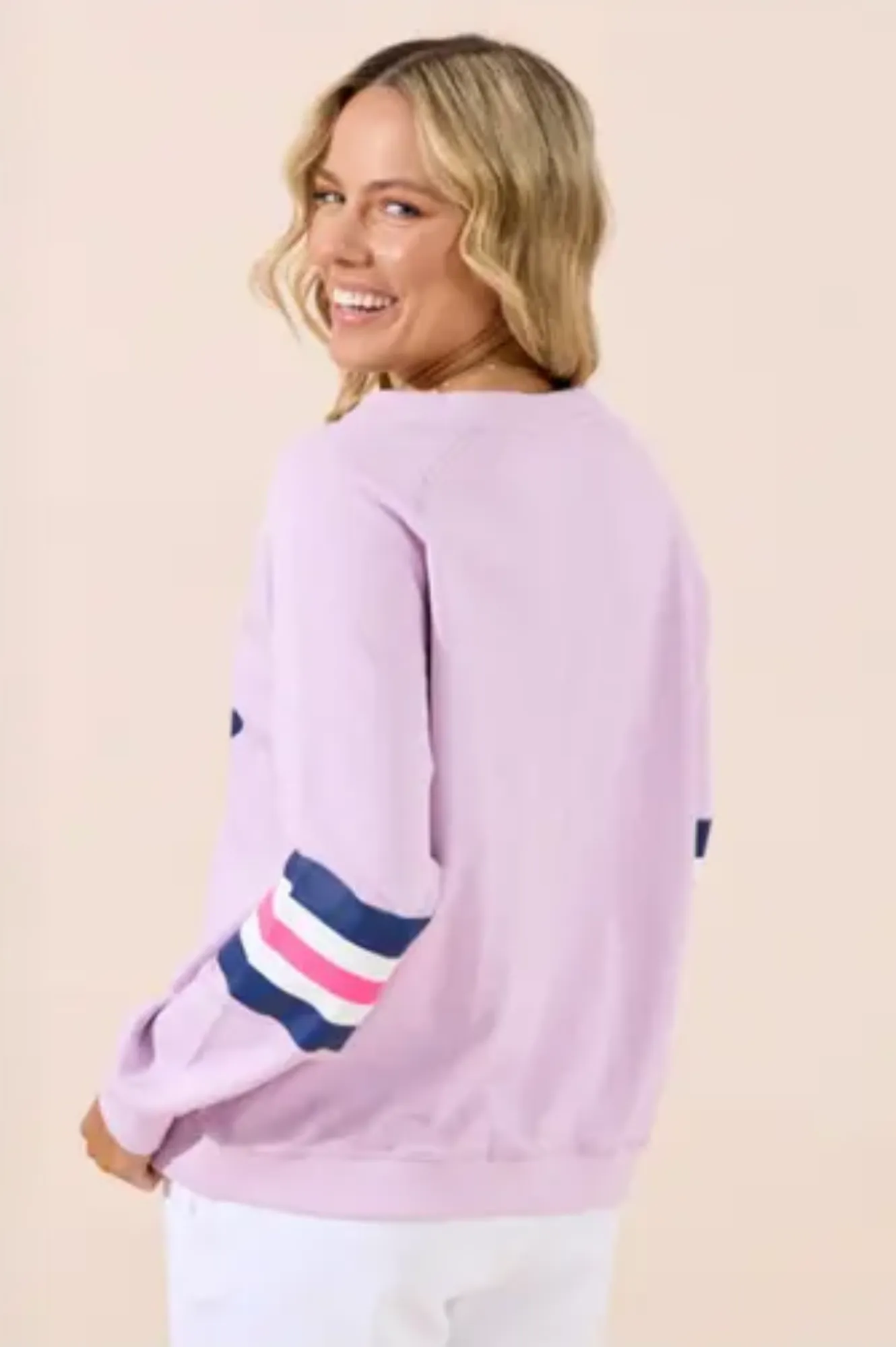 Holiday Sweatshirt - Purple With Navy Star