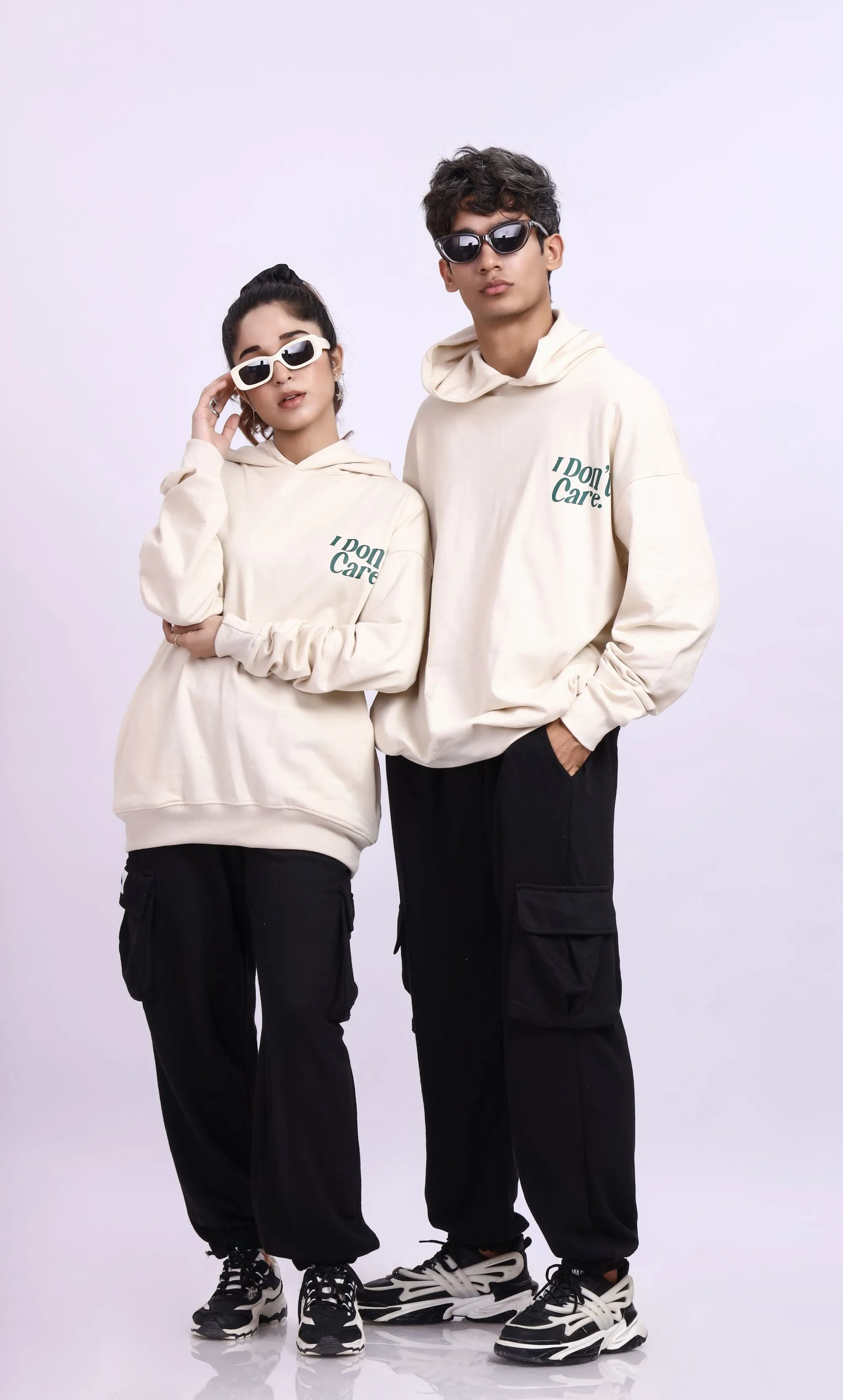 I DON'T CARE OVERSIZED HOODIE
