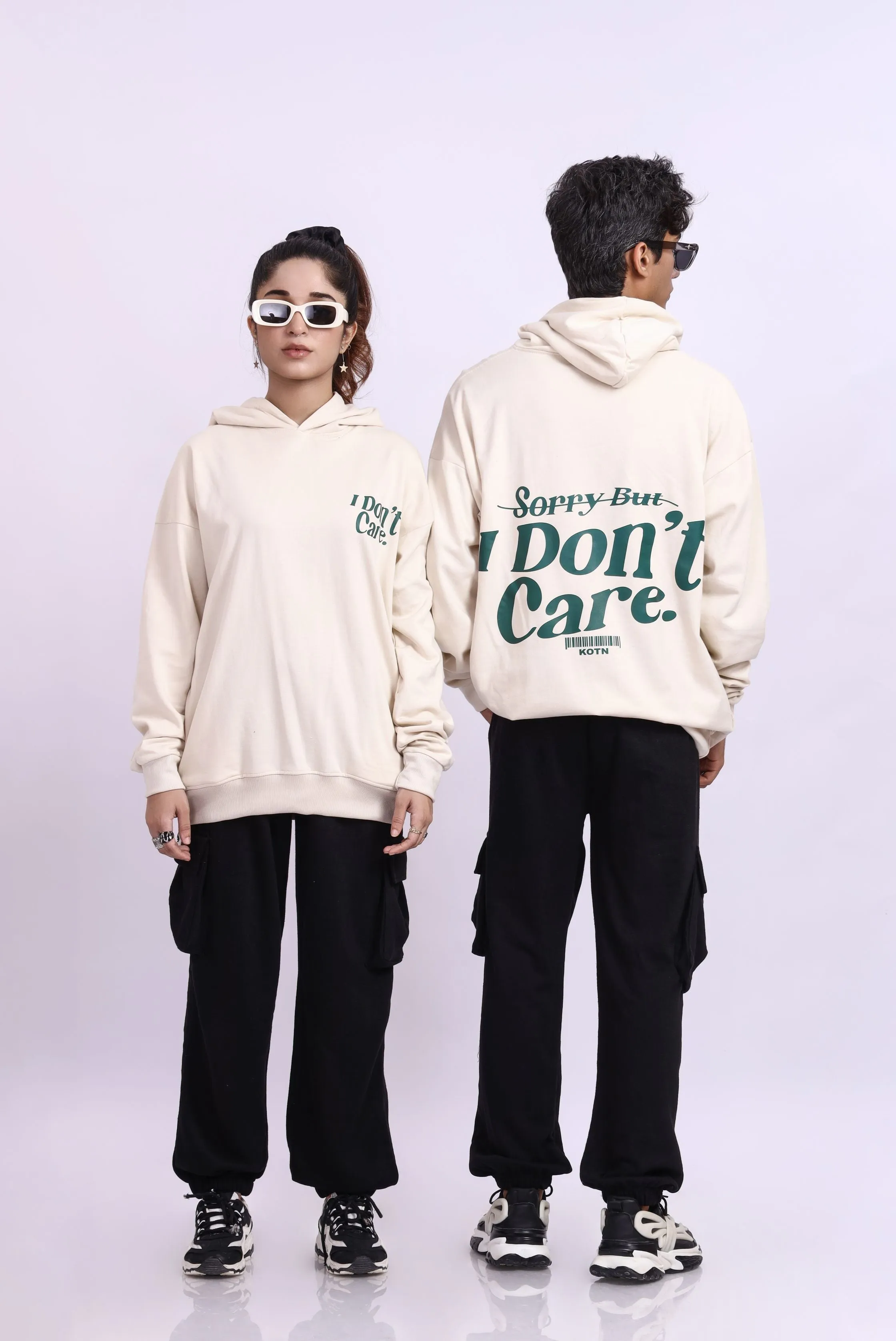 I DON'T CARE OVERSIZED HOODIE