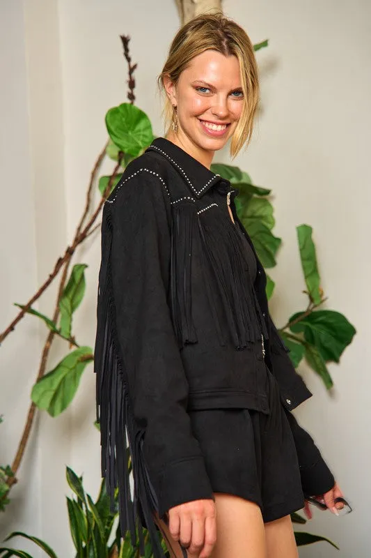 Jade By Jane Curvy Fringe Jacket (Multiple Colors) - BP