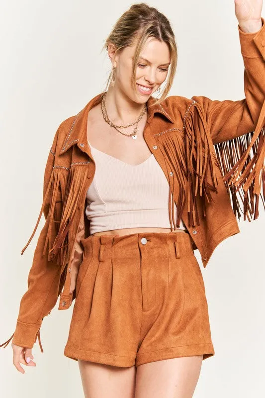 Jade By Jane Curvy Fringe Jacket (Multiple Colors) - BP