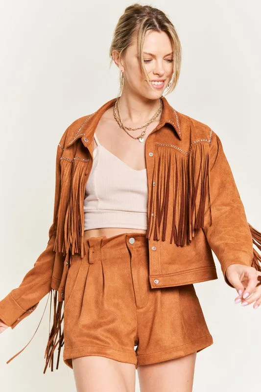 Jade By Jane Curvy Fringe Jacket (Multiple Colors) - BP