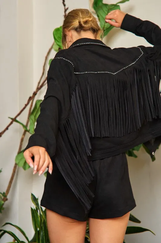 Jade By Jane Curvy Fringe Jacket (Multiple Colors) - BP