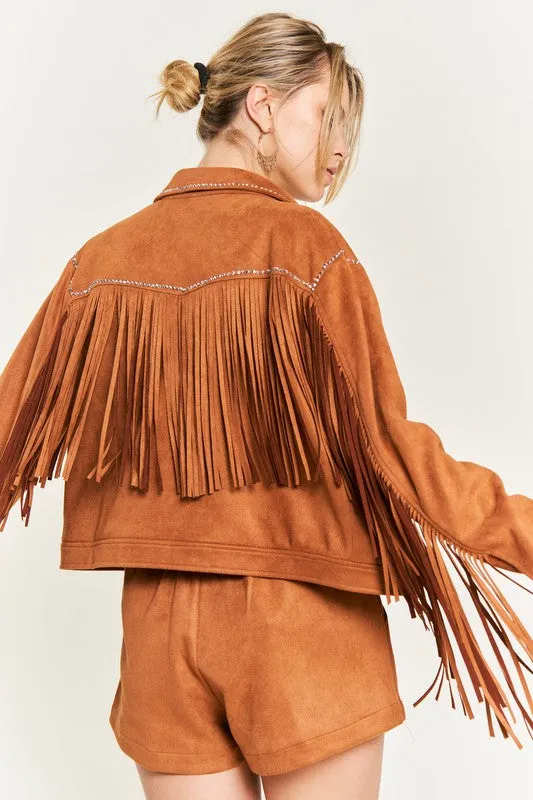 Jade By Jane Curvy Fringe Jacket (Multiple Colors) - BP