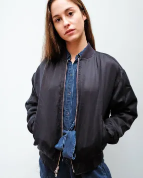 JB Marlo reversible bomber in navy