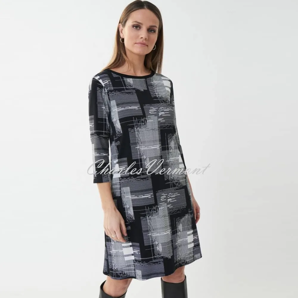 Joseph Ribkoff Contemporary Check Dress – Style 223259