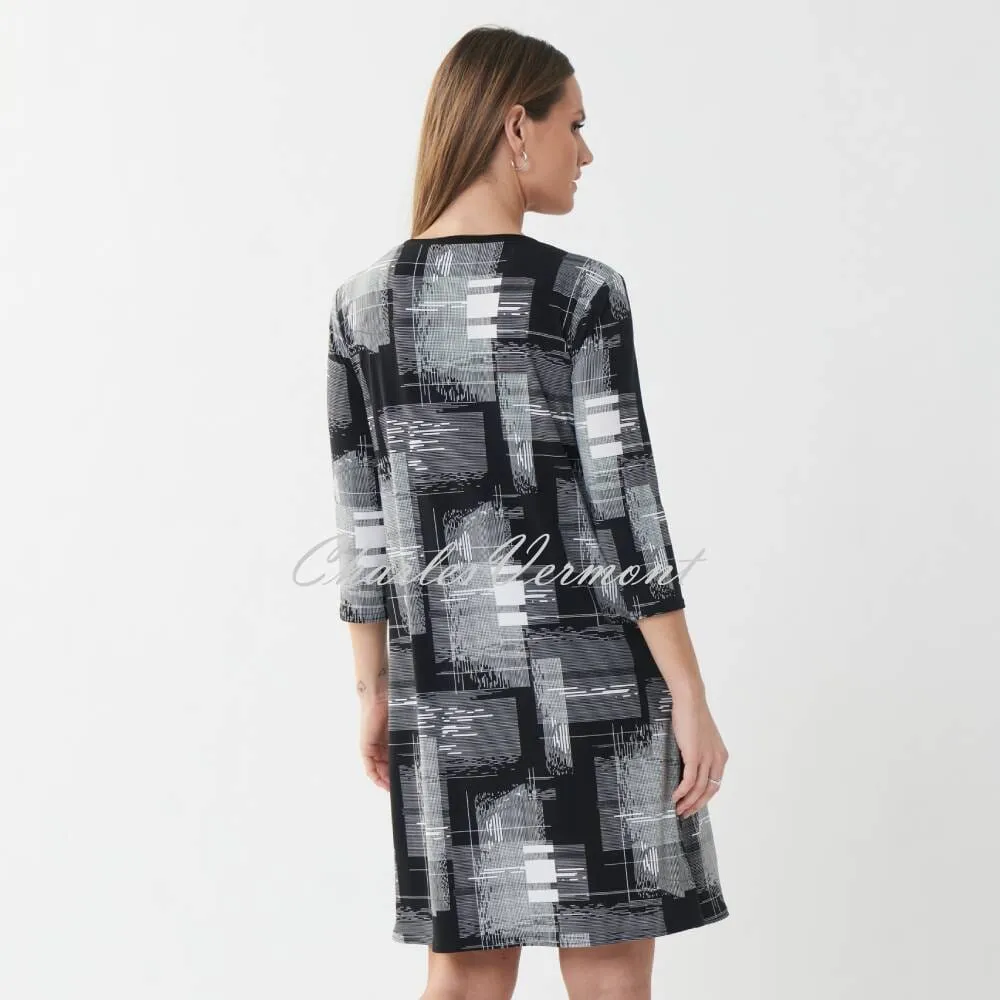 Joseph Ribkoff Contemporary Check Dress – Style 223259