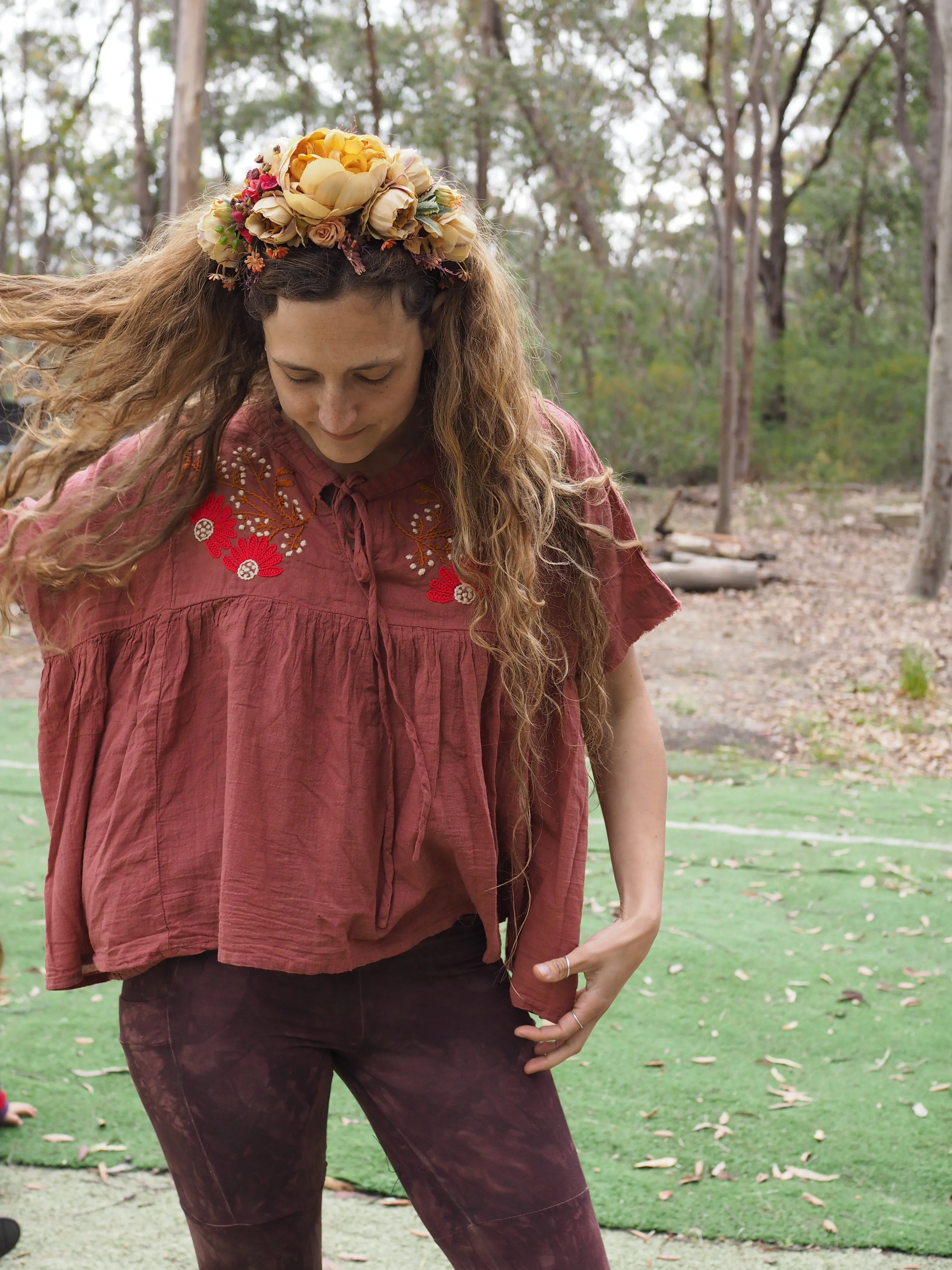 Karuna Blouse - Warm Plum