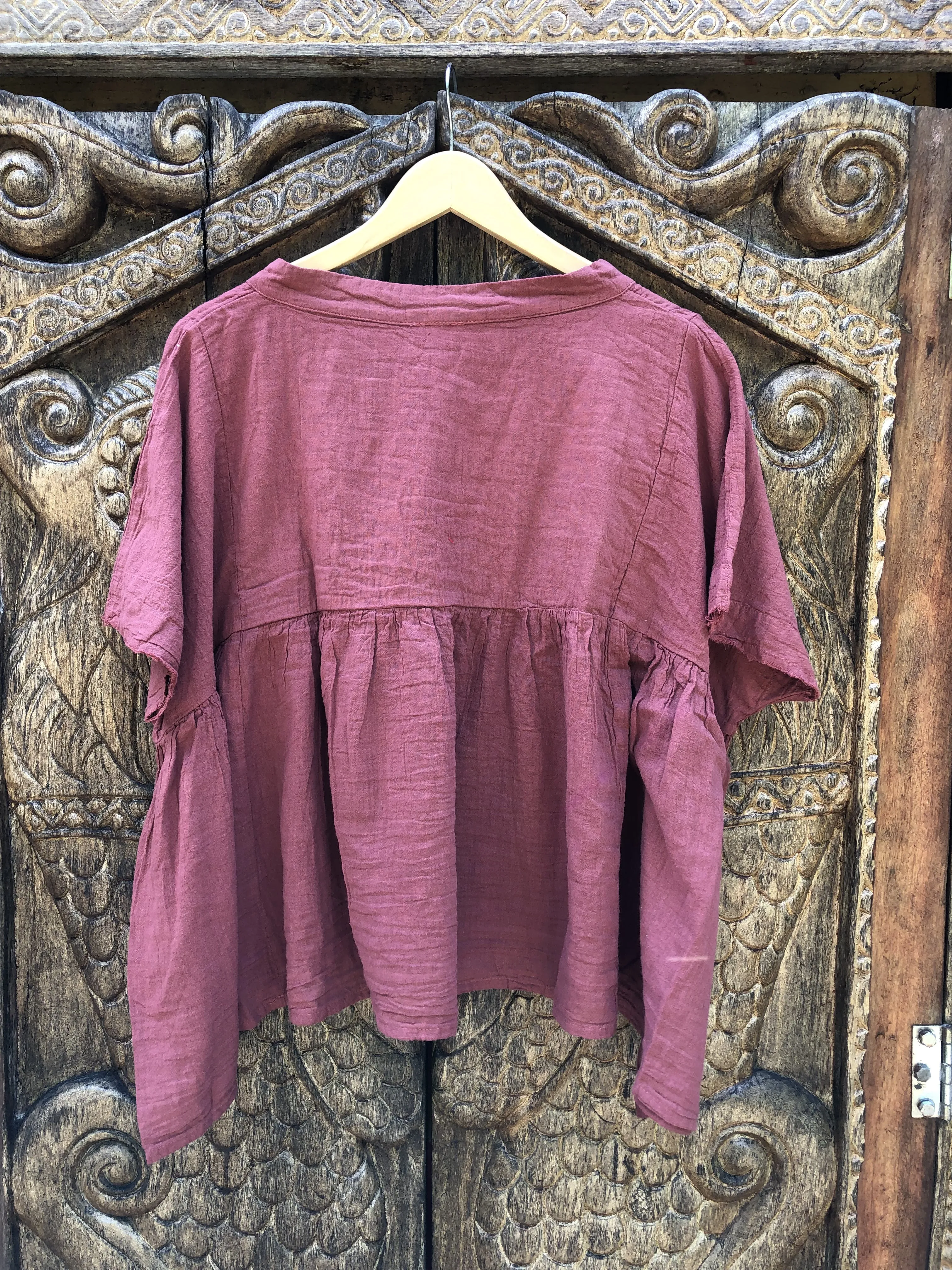 Karuna Blouse - Warm Plum