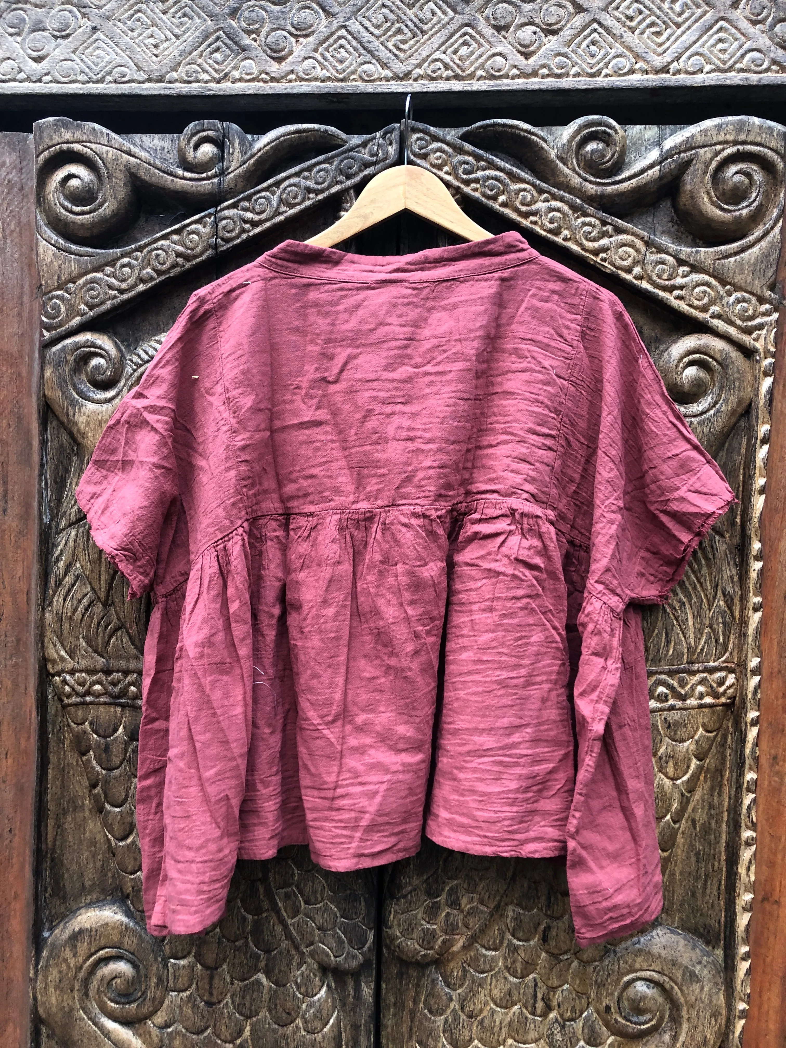 Karuna Blouse - Warm Plum