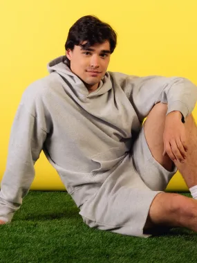 KOLBY RELAXED FIT HOODIE - HEATHER GREY
