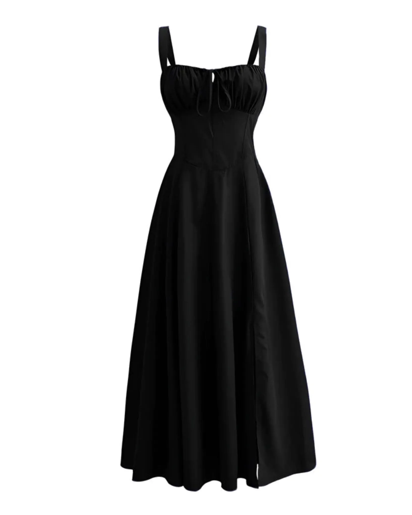 Lace Back Flow Midi Dress