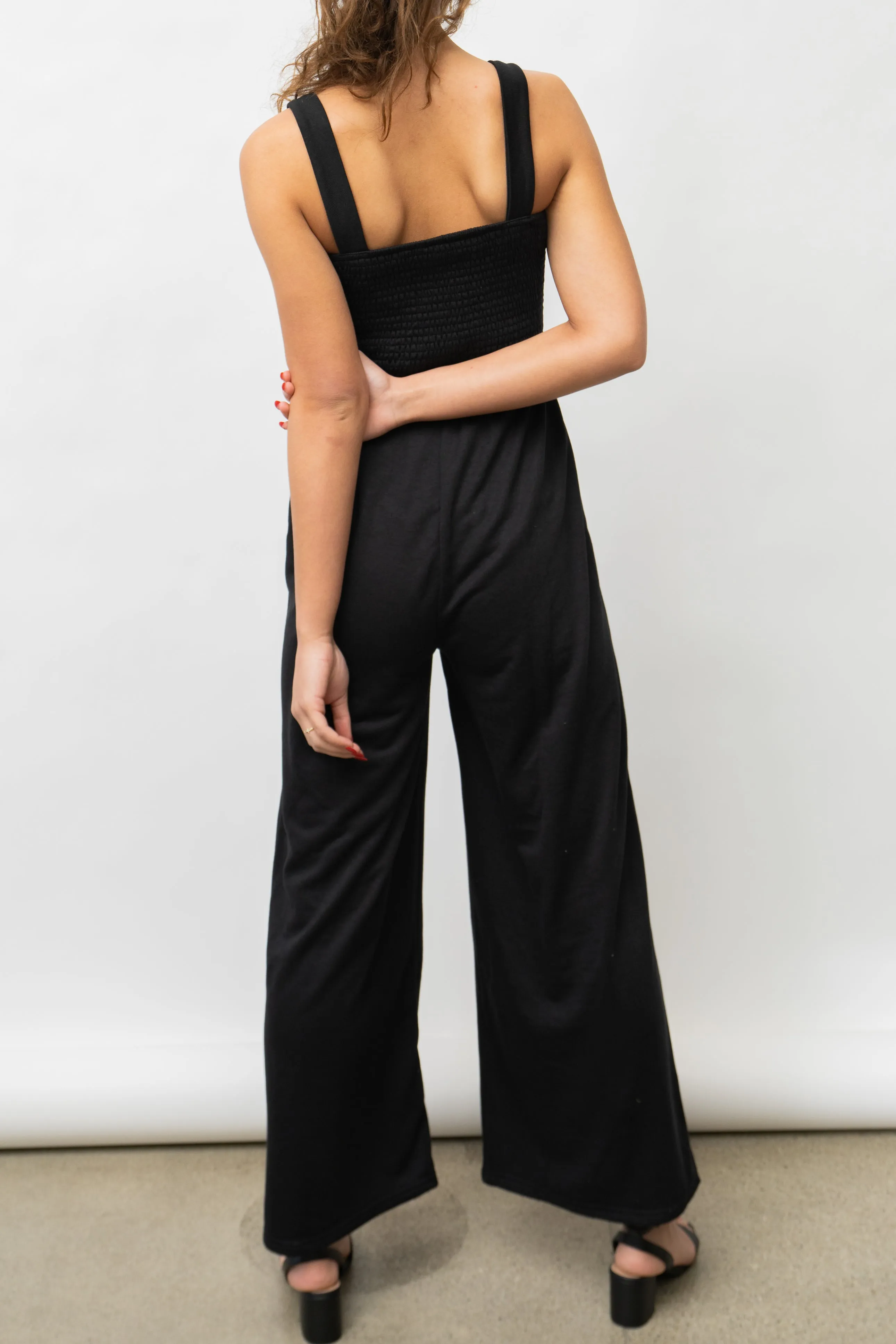 LAYLA  SMOCKED DETAIL JUMPSUIT