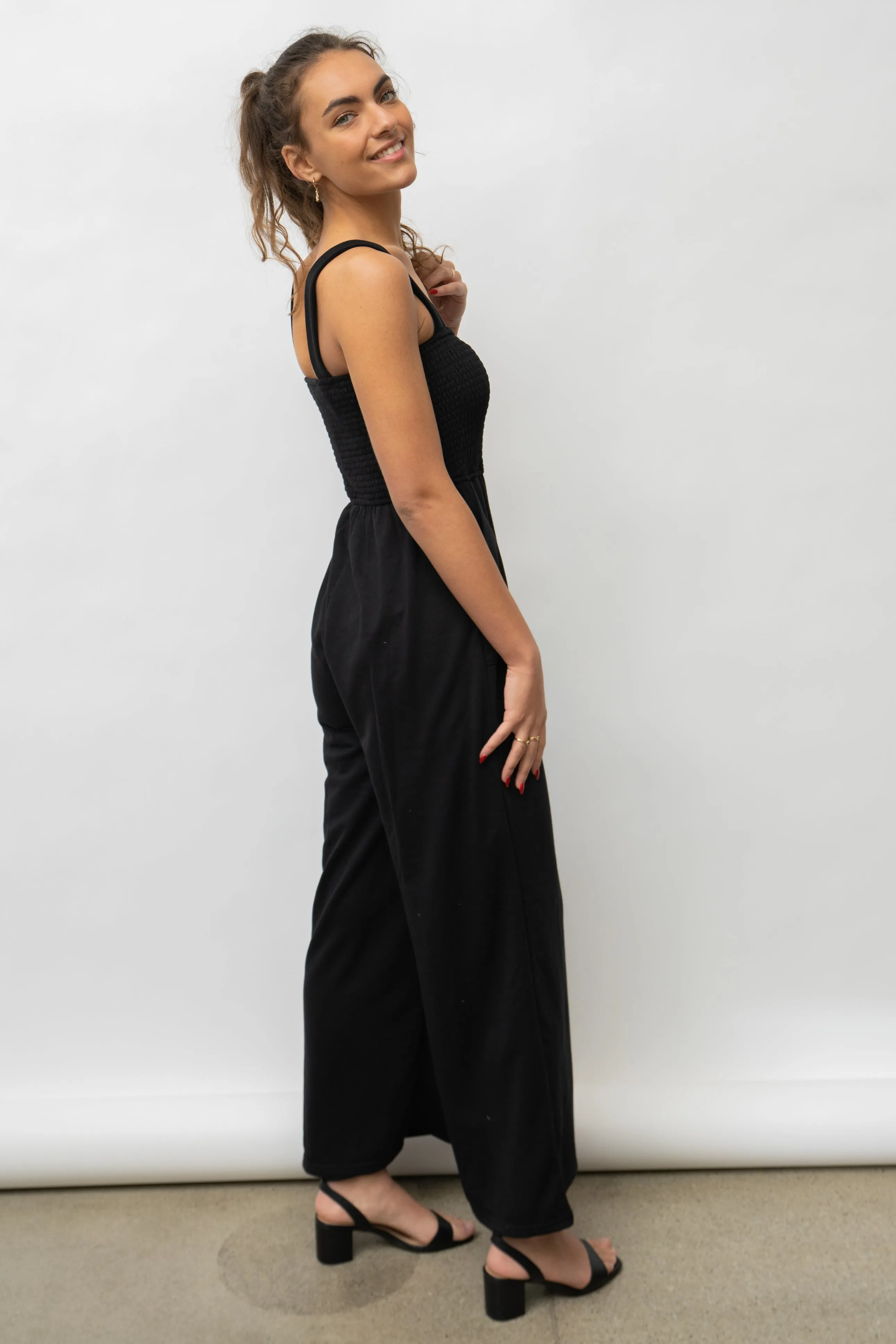 LAYLA  SMOCKED DETAIL JUMPSUIT