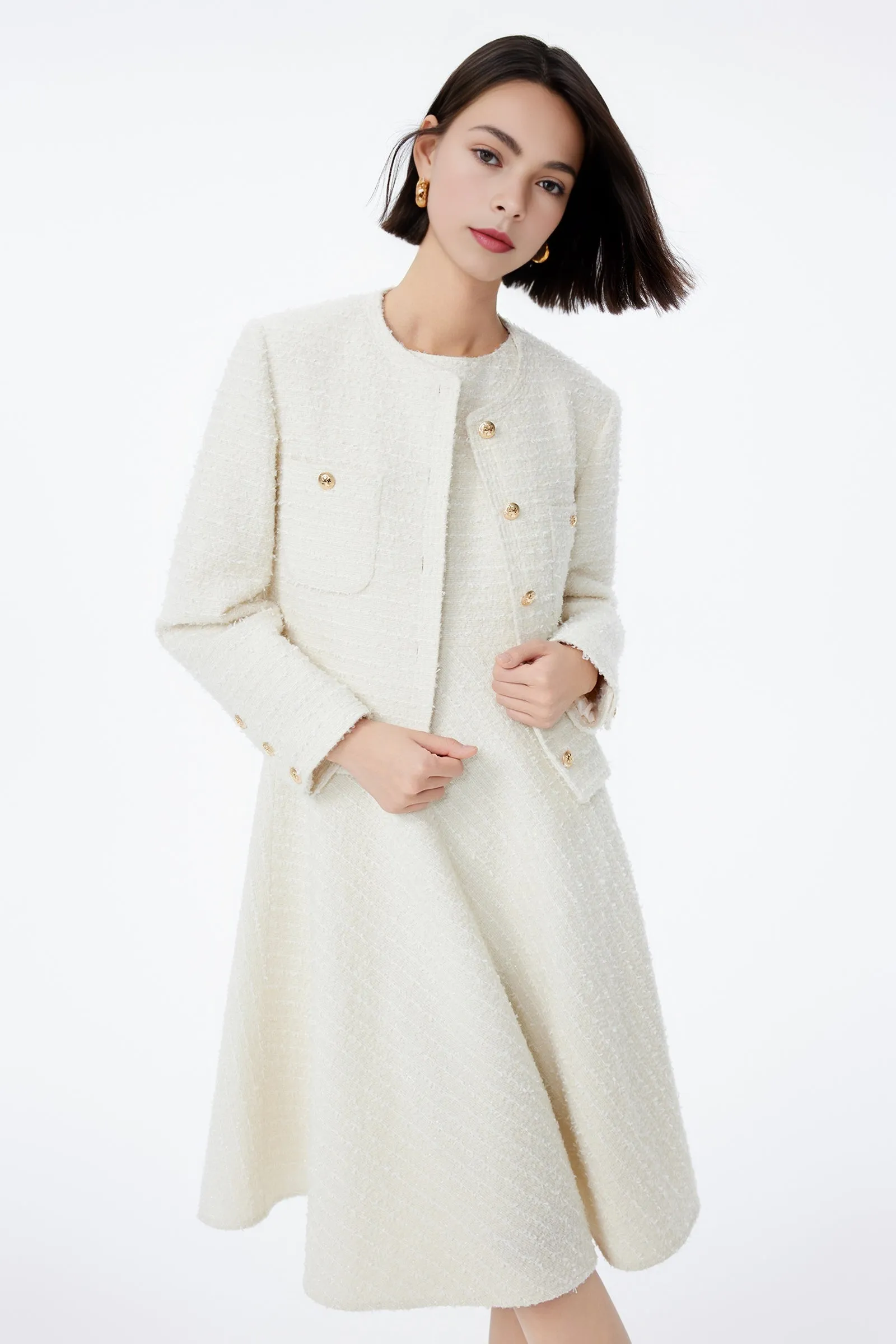 LILY Chanel-Inspired Sleeveless Dress