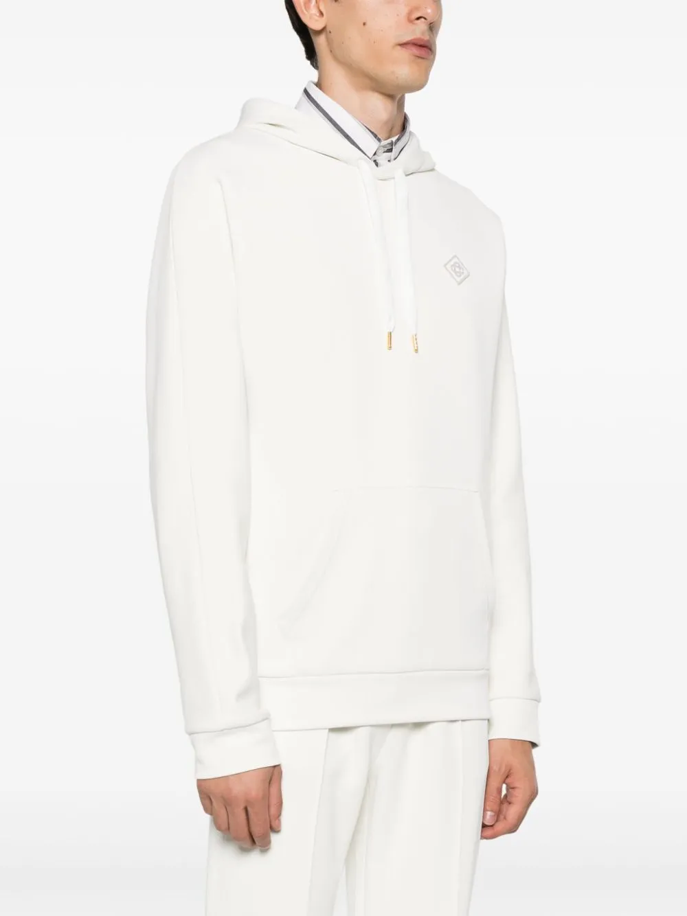 logo-appliqué hoodie
