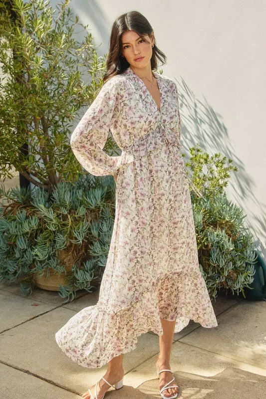 Lovely Ruffled Maxi Dress