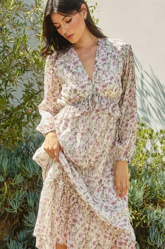 Lovely Ruffled Maxi Dress